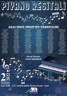 ADS Piyano Akademisi Öğrencileri 2 Temmuz 2022'de Konak Atatürk Kültür Merkezi Sahnesi'nde!